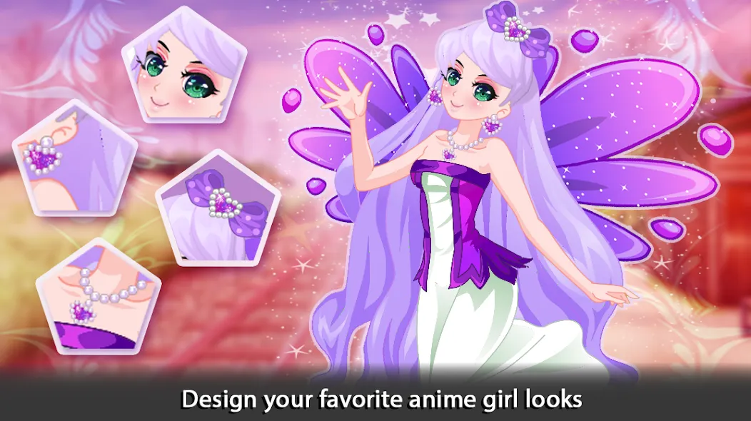 Dress Up Angel Anime Girl Game  [МОД Бесконечные деньги] Screenshot 2