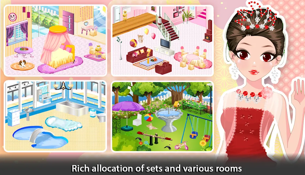 Girl Doll House - Room Design  [МОД Много денег] Screenshot 4