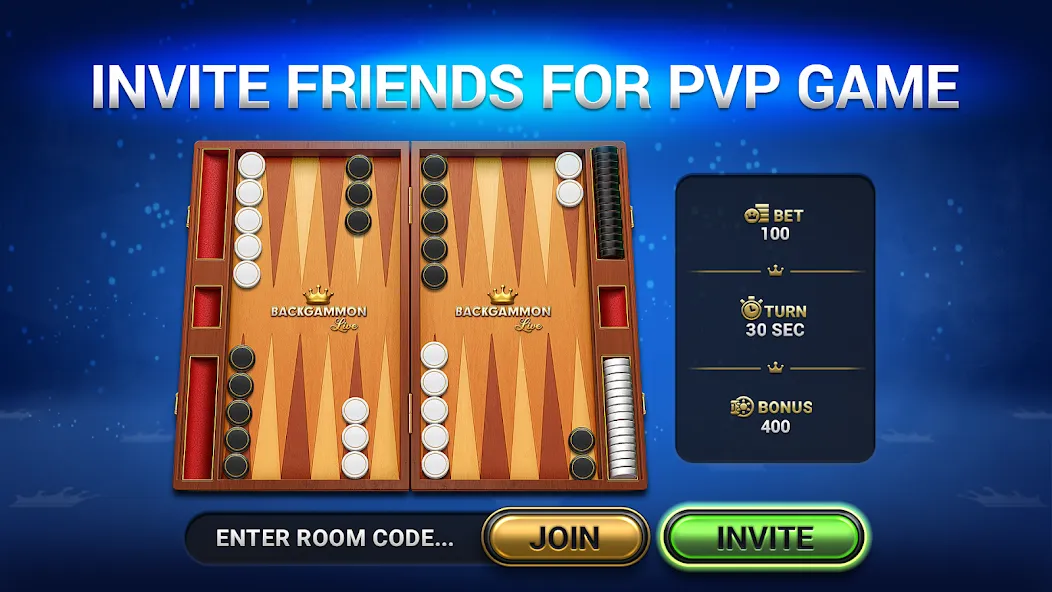 Backgammon Live - Online Games (Бэкгаммон Лайв)  [МОД Все открыто] Screenshot 1