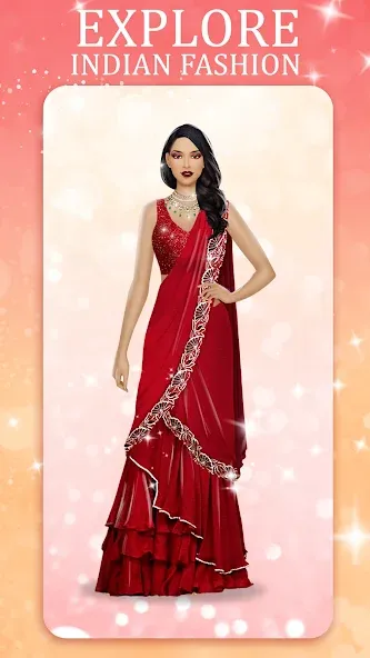 Indian Fashion Dressup Stylist  [МОД Unlimited Money] Screenshot 3