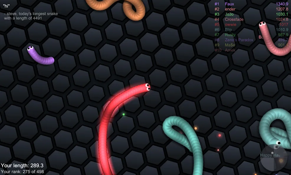 slither.io  [МОД Unlocked] Screenshot 2