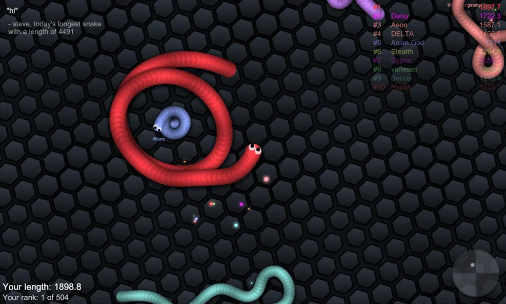 slither.io  [МОД Unlocked] Screenshot 4