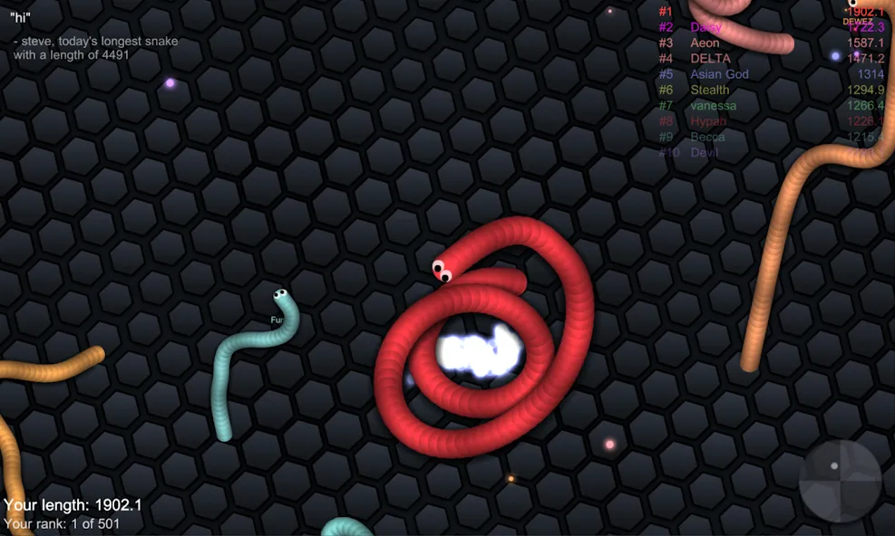 slither.io  [МОД Unlocked] Screenshot 5