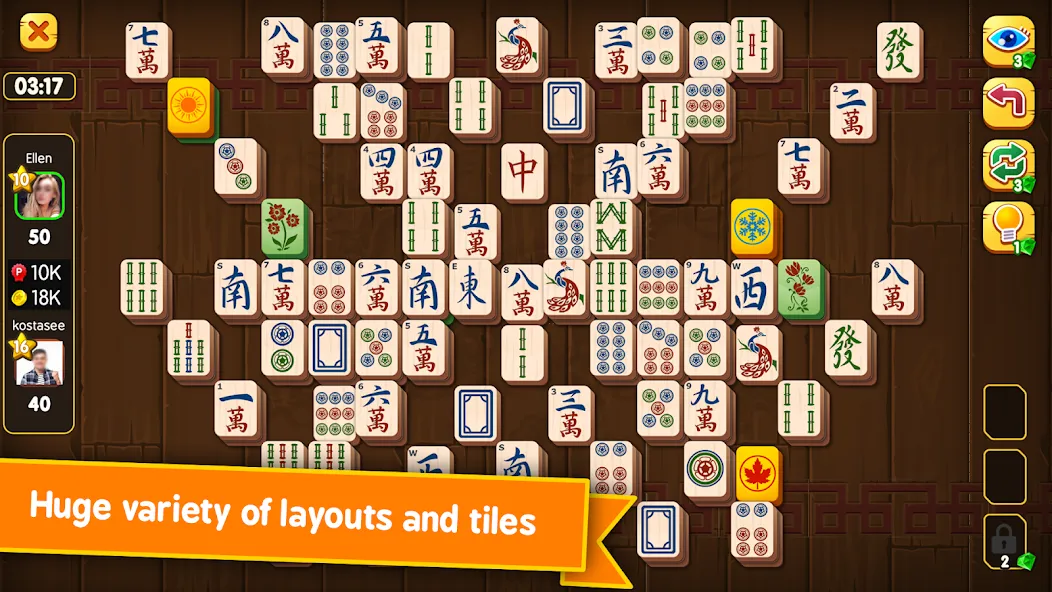 Mahjong Duels (Маджонг Дуэли)  [МОД Меню] Screenshot 1