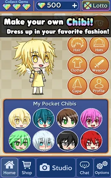 Pocket Chibi - Anime Dress Up (Покет Чиби)  [МОД Меню] Screenshot 2