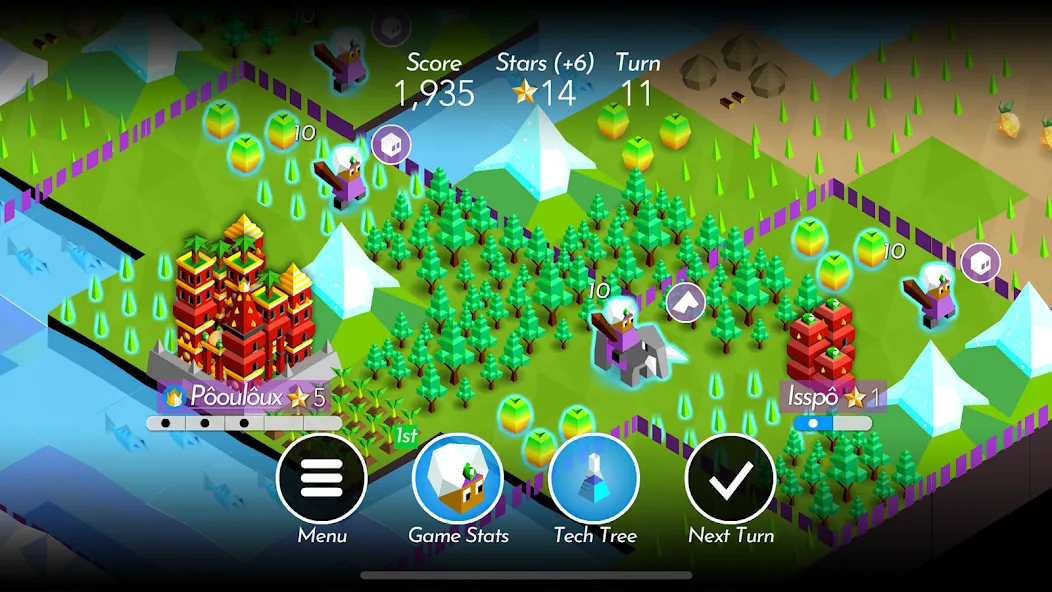 The Battle of Polytopia (Зе Батл оф Политопия)  [МОД Много монет] Screenshot 5