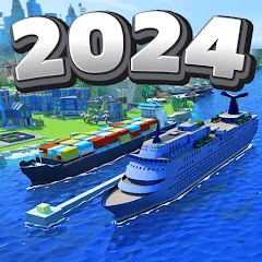 Скачать взломанную Sea Port: Cargo Boat Tycoon (Си Порт)  [МОД Unlocked] - последняя версия apk на Андроид