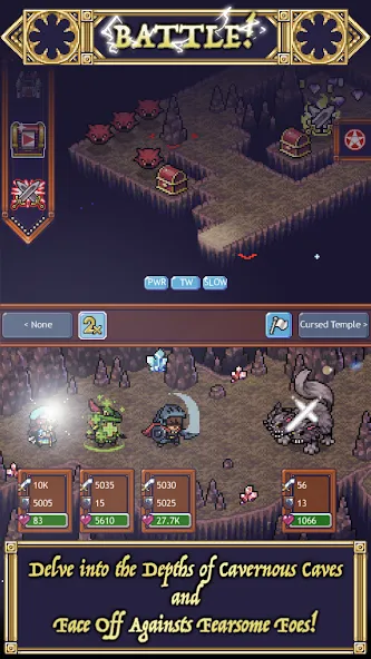 Cave Heroes:Idle Dungeon RPG (Кейв Хероес)  [МОД Unlimited Money] Screenshot 1