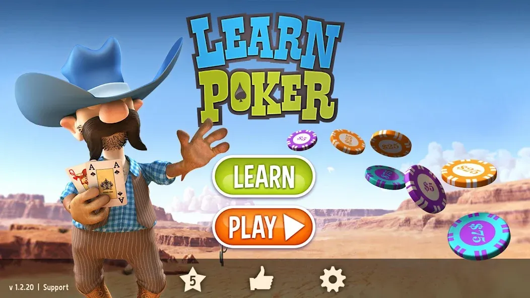 Learn Poker - How to Play  [МОД Unlimited Money] Screenshot 1