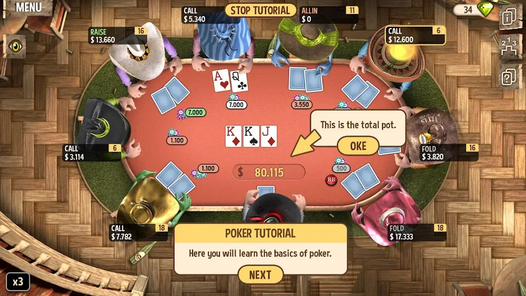 Learn Poker - How to Play  [МОД Unlimited Money] Screenshot 2