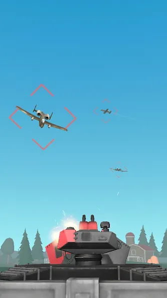 Air Defense: Airplane Shooting (Эйр Дефенс)  [МОД Unlocked] Screenshot 1