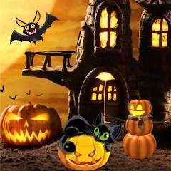 Взломанная Halloween Hidden Objects (Хэллоуин Скрытые Объекты)  [МОД Menu] - последняя версия apk на Андроид