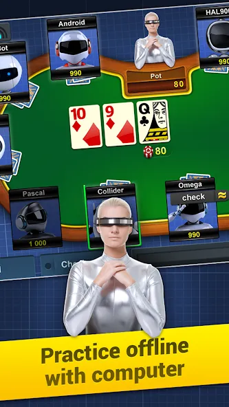 Poker Arena: texas holdem game (Покер Арена)  [МОД Unlocked] Screenshot 5