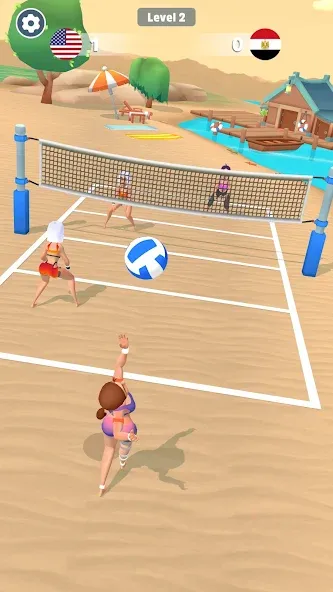 Beach Volleyball Game (Бичволлейбол игра)  [МОД Бесконечные деньги] Screenshot 4