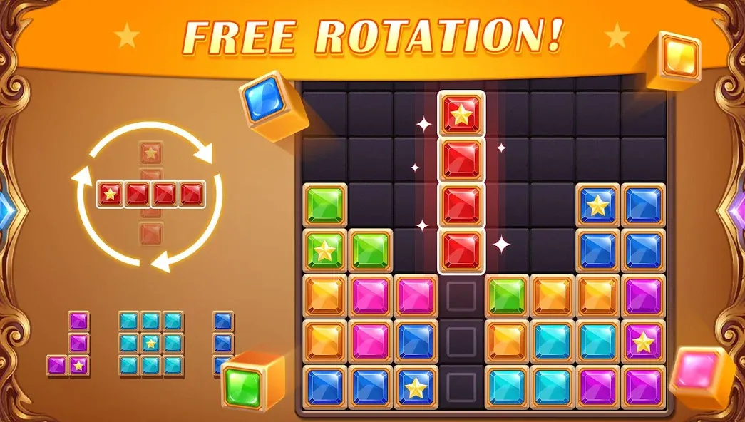 Block Puzzle: Diamond Star  [МОД Unlimited Money] Screenshot 2