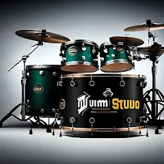 Взломанная Drum Studio: Bateria Virtual (Драм студио)  [МОД Все открыто] - полная версия apk на Андроид