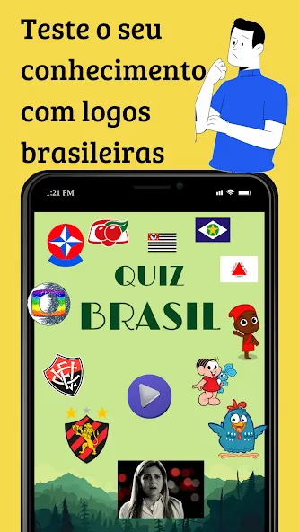 Quiz Brasil (Квиз Бразилия)  [МОД Unlocked] Screenshot 1