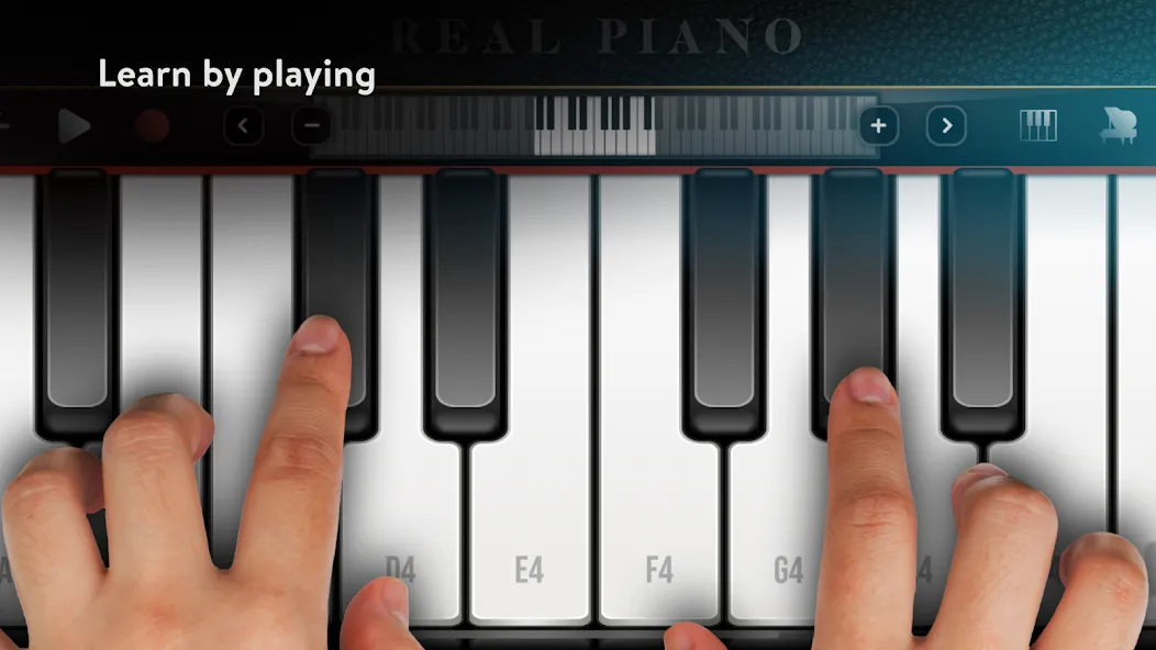 Real Piano electronic keyboard (Риал Пиано)  [МОД Бесконечные монеты] Screenshot 1