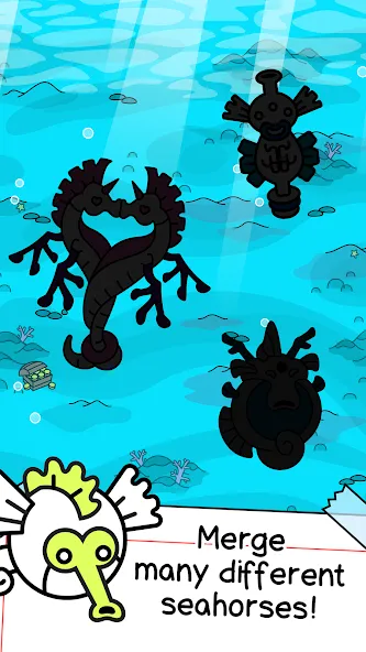 Seahorse Evolution: Sea Mutant (Сиходеволюция)  [МОД Меню] Screenshot 3