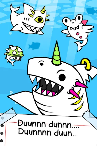 Shark Evolution: Idle Game (Шарк Эволюшн)  [МОД Бесконечные деньги] Screenshot 1