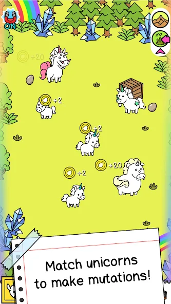 Unicorn Evolution: Idle Catch (Юникорн Эволюшн)  [МОД Unlocked] Screenshot 2