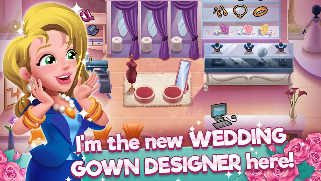 Wedding Salon Dash Bridal Shop (Свадебный салон Дэш Бутик невест)  [МОД Все открыто] Screenshot 1