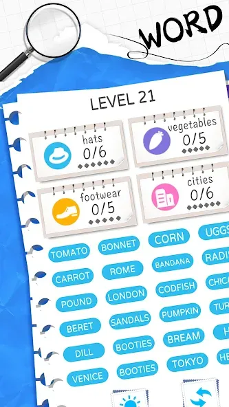 Word Sort: Association Connect (Соннект Колорс)  [МОД Меню] Screenshot 1