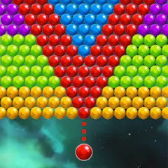 Взломанная Bubble Shooter Space (Бубль шутер спейс)  [МОД Много монет] - полная версия apk на Андроид