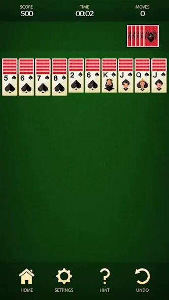 Spider Solitaire: Card Game (Спайдер Солитер)  [МОД Меню] Screenshot 4