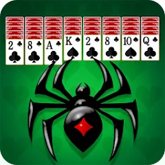 Взломанная Spider Solitaire: Card Game (Спайдер Солитер)  [МОД Меню] - полная версия apk на Андроид