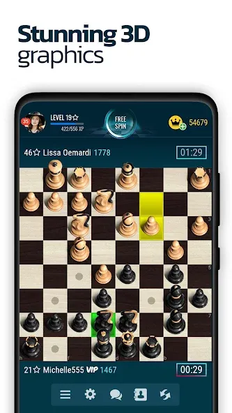 Chess Online  [МОД Все открыто] Screenshot 1