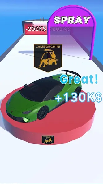 Get the Supercar 3D (Гет зе Суперкар 3Д)  [МОД Много денег] Screenshot 1