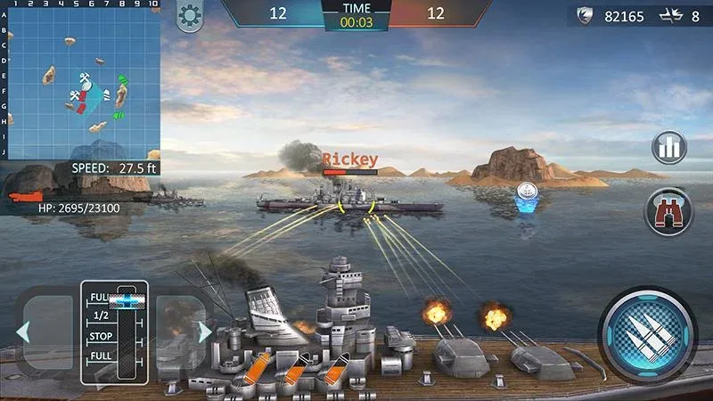 Warship Attack 3D  [МОД Меню] Screenshot 1