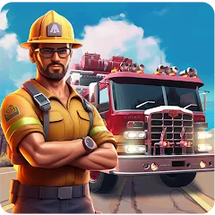 Скачать взлом Real Firefighter 3D Simulator (Реальный Пожарник 3D Симулятор)  [МОД Много монет] - последняя версия apk на Андроид