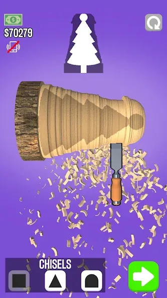 Woodturning (Вудтурнинг)  [МОД Бесконечные монеты] Screenshot 1