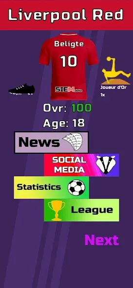 Football Career Sim (Футбольный Карьерный Симулятор)  [МОД Все открыто] Screenshot 2