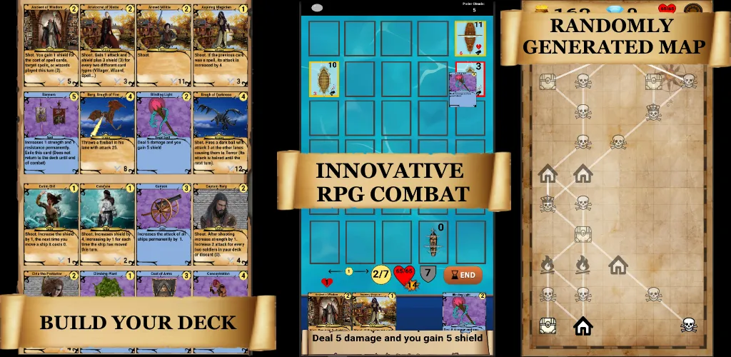 RogueShip - RPG Roguelike Card (РоугеШип)  [МОД Много монет] Screenshot 2