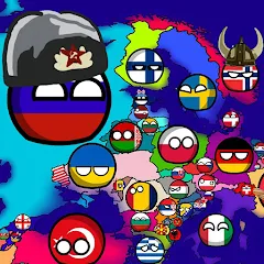 Взломанная Countryballs: World War Simula (Кантриболс)  [МОД Mega Pack] - стабильная версия apk на Андроид