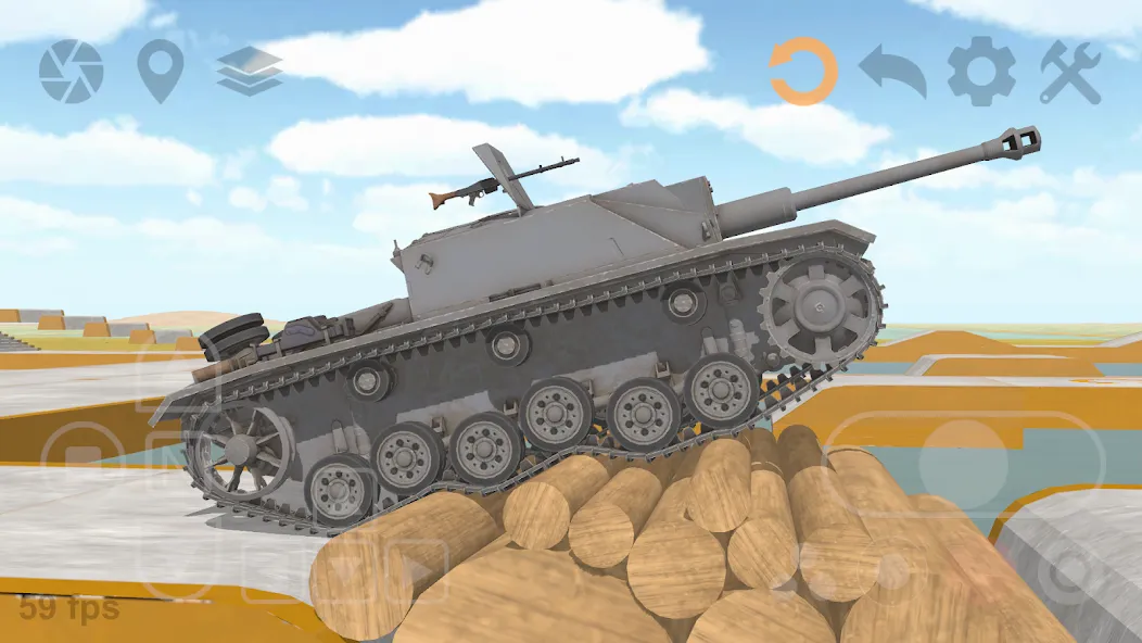 Tank Physics Mobile Vol.3  [МОД Много монет] Screenshot 3