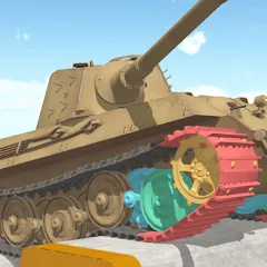 Взломанная Tank Physics Mobile Vol.3  [МОД Много монет] - последняя версия apk на Андроид