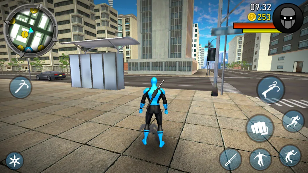 Blue Ninja : Superhero Game (Блу Ниндзя)  [МОД Много денег] Screenshot 4