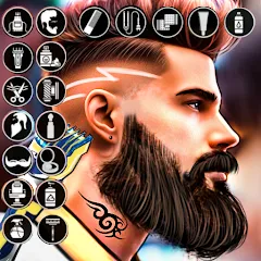 Взломанная Barber Shop Hair Cut Sim Games (Барбершоп игры на подстригание волос)  [МОД Меню] - стабильная версия apk на Андроид