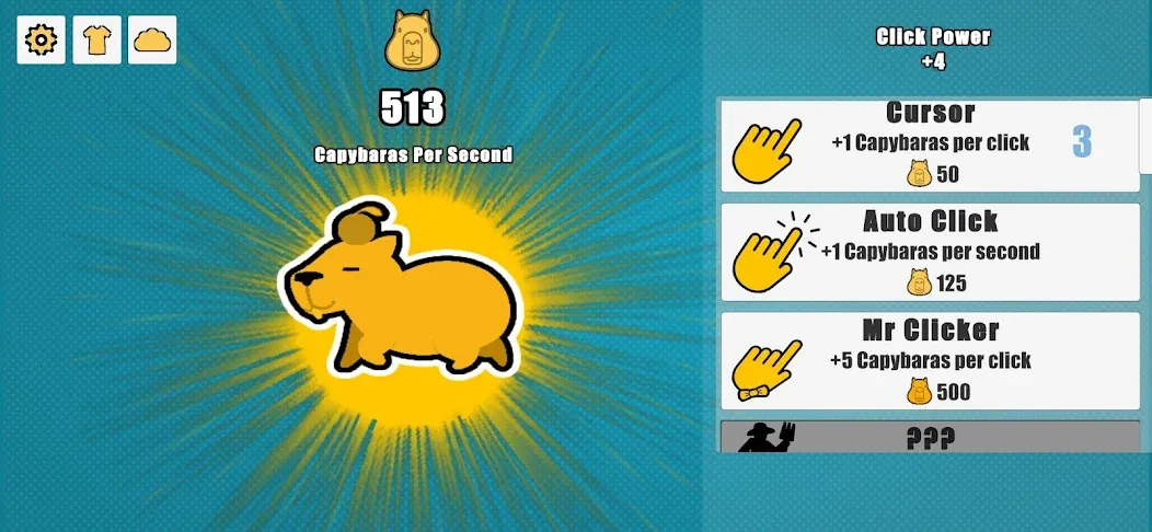 Capybara Clicker (Капибара Кликер)  [МОД Много денег] Screenshot 1