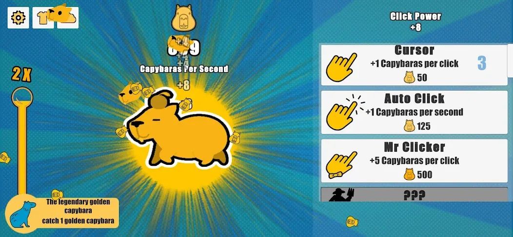 Capybara Clicker (Капибара Кликер)  [МОД Много денег] Screenshot 2