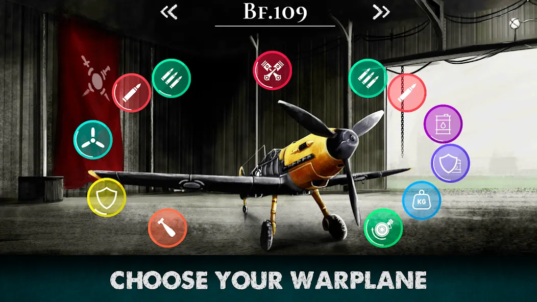 Warplanes Inc WW2 Plane & War  [МОД Бесконечные монеты] Screenshot 2