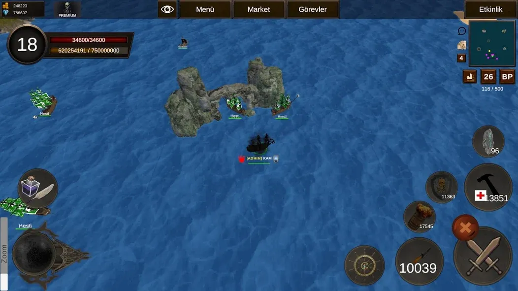 Naval Battle Online (Навальное Сражение Онлайн)  [МОД Unlocked] Screenshot 1