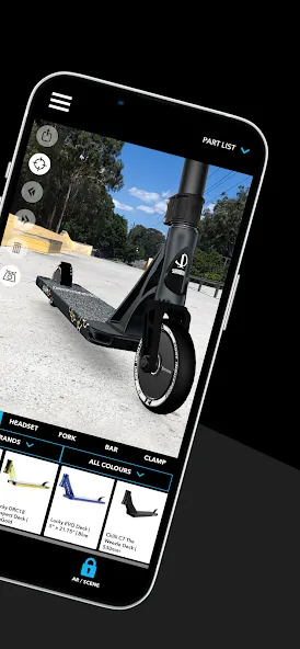 Scooter 3D custom builder (Скутер 3D настраиваемый конструктор)  [МОД Бесконечные деньги] Screenshot 2