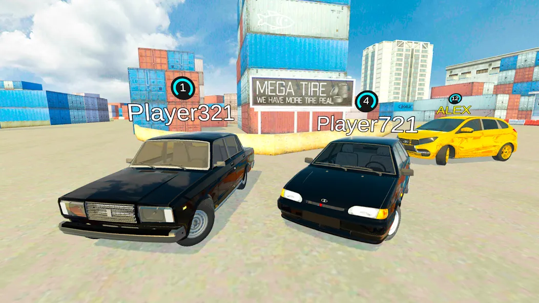 Lada Drift Simulator - Online  [МОД Много денег] Screenshot 2