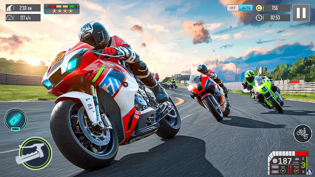 Moto Racing 3d Motorcycle Game (Дерт Байк Рейсинг 3Д)  [МОД Бесконечные деньги] Screenshot 3