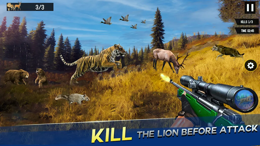 Sniper Animal Deer Hunter Game (Снайперские игры на животных)  [МОД Menu] Screenshot 3